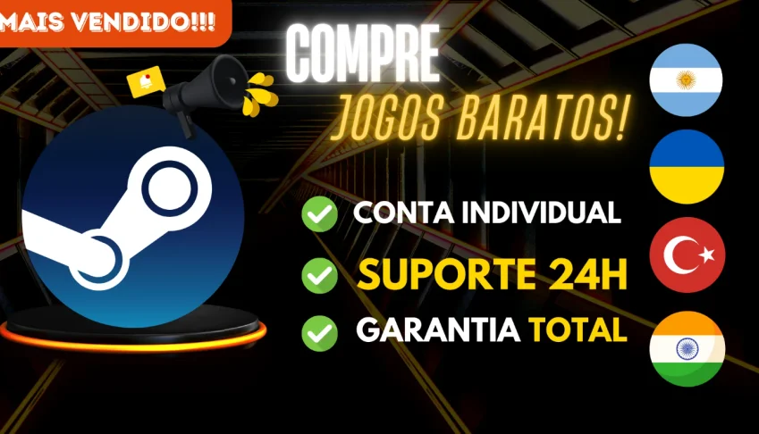 CONTAS STEAM LOCAIS: Argentina / Ucrânia / Turquia / Índia !