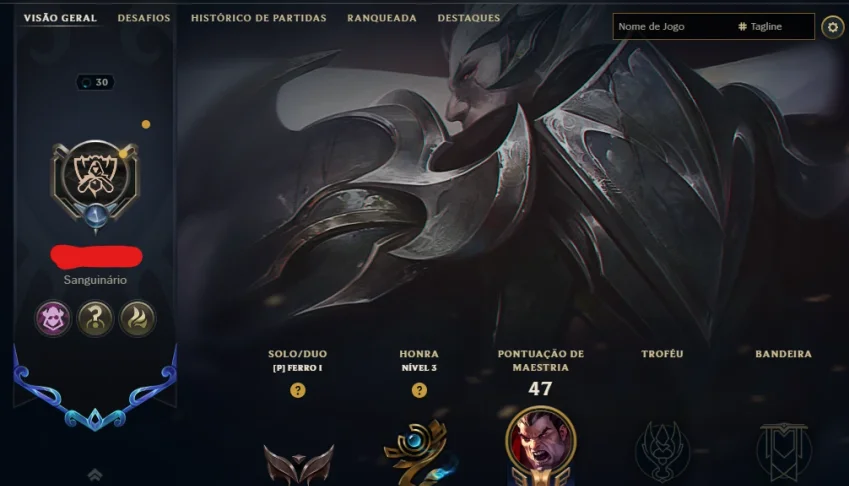[Entrega Automática] Lol Ferro, 49 Skins, 1 Lendária, 8K Ea