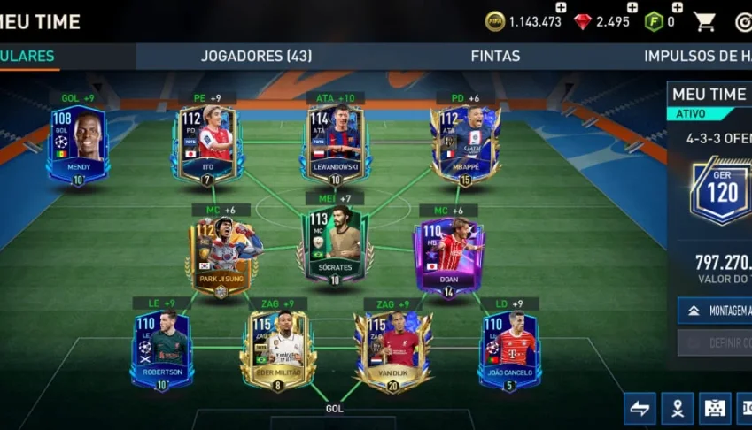 Conta Fifa Mobile Ger 120 Com 78 De Entrosamento