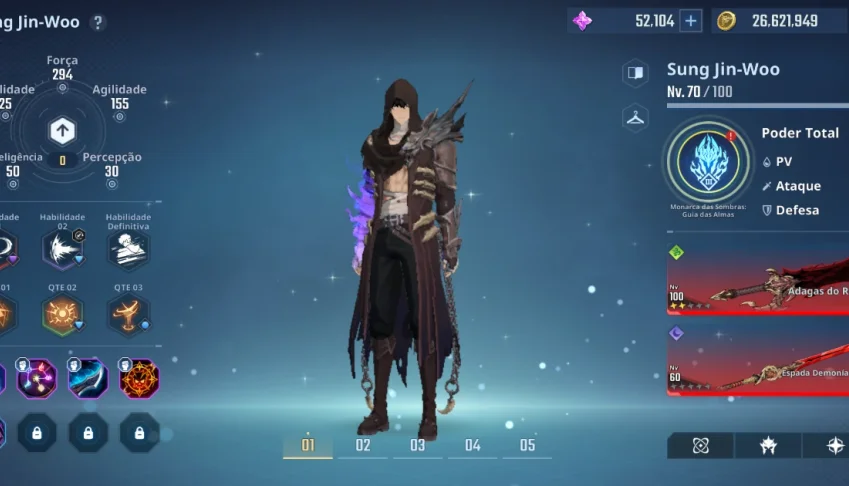 Solo Leveling arise LV 70 quase 400k força