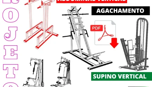 Projetos Equipamentos Para Academia + Frete Grátis Em Pdf