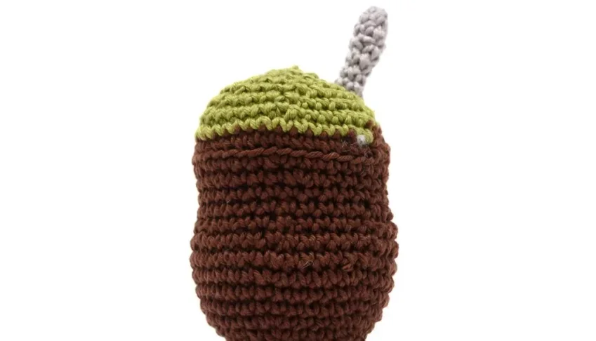Chaveiro cuia média em amigurumi