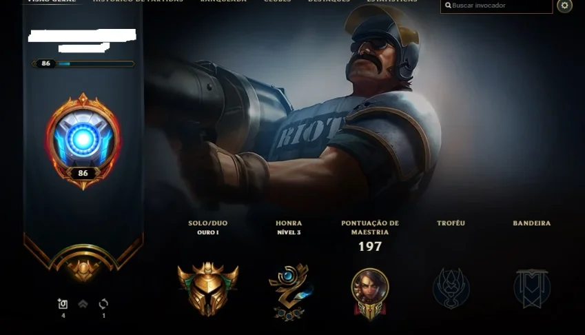 Conta de lol Gold 1