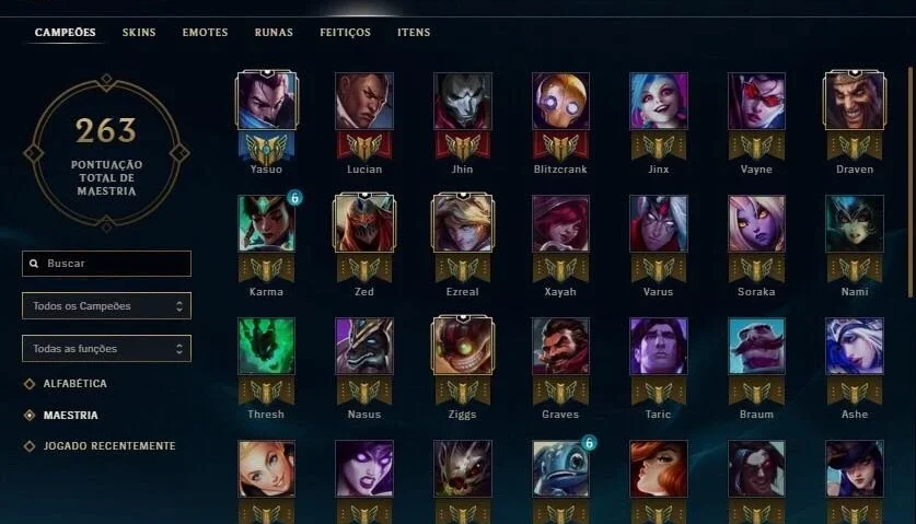 Conta de League of Legends