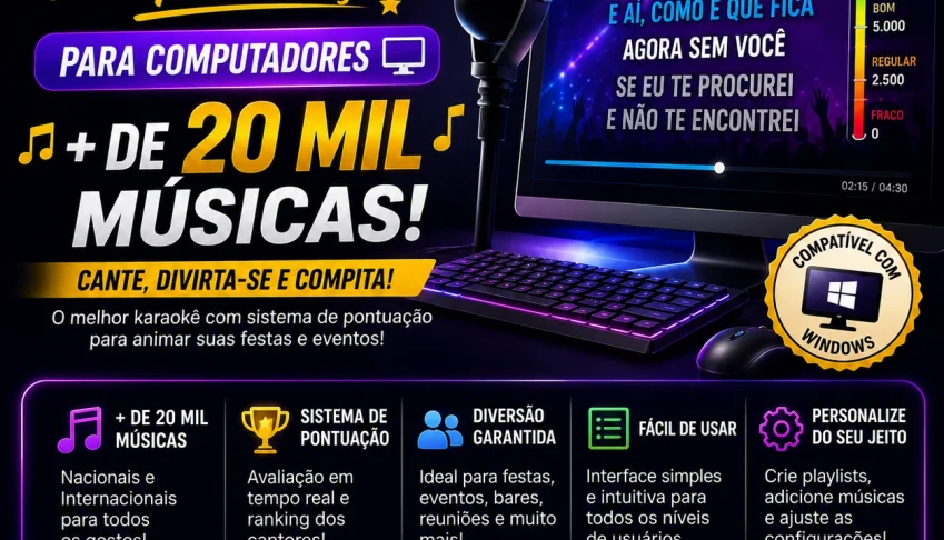 Karaokê Com Pontuação Para Computador