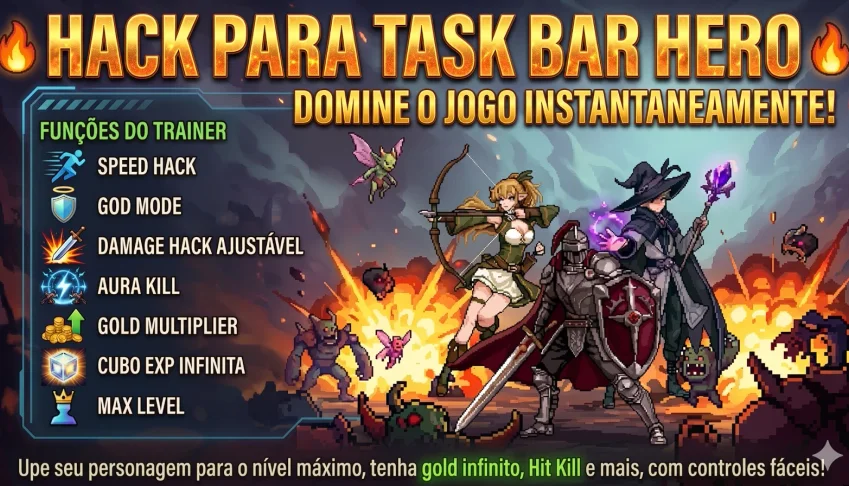 Hack Task Bar Hero (100% Funcional)
