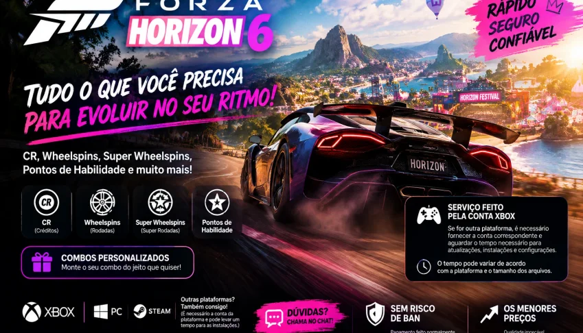 🏎️ Forza Horizon 6 — Cr, Rodadas E Pontos De Habilidade! 🏎