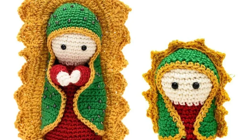 Duo Nossa Senhora de Guadalupe em Amigurumi