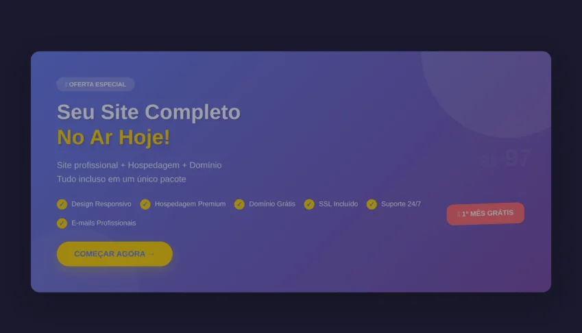 Site Completo + Hospedagem C/ Domínio  & Landing Pages(Hot)