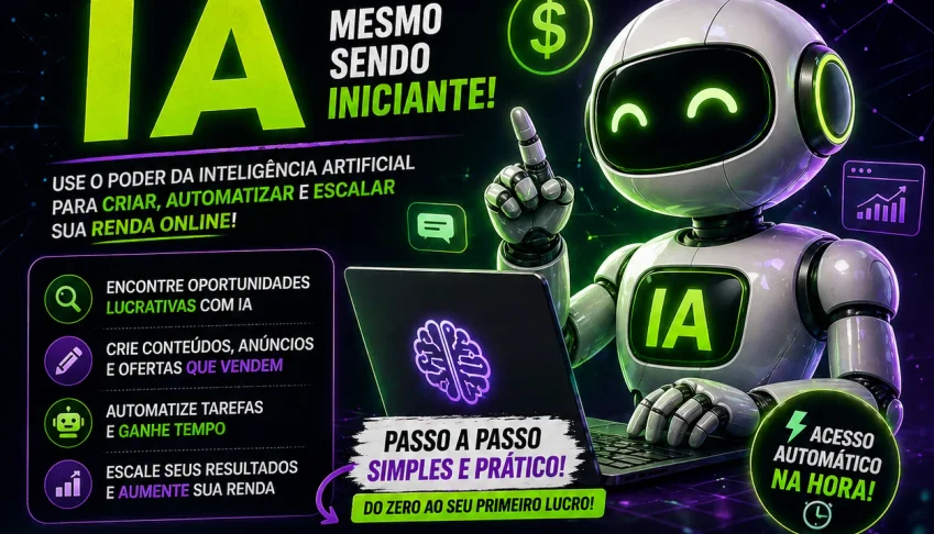 Várias IAs + Métodos Práticos para Gerar Renda