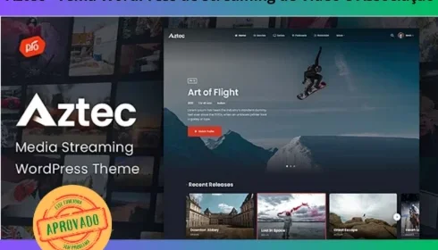 Aztec - Tema WordPress de Streaming de Vídeo e Associação
