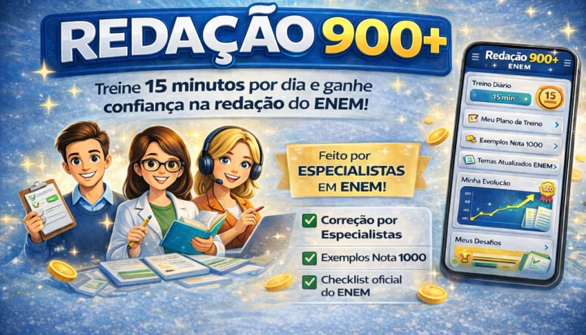Redação 900+ Treino Prático para Redação do ENEM 2026