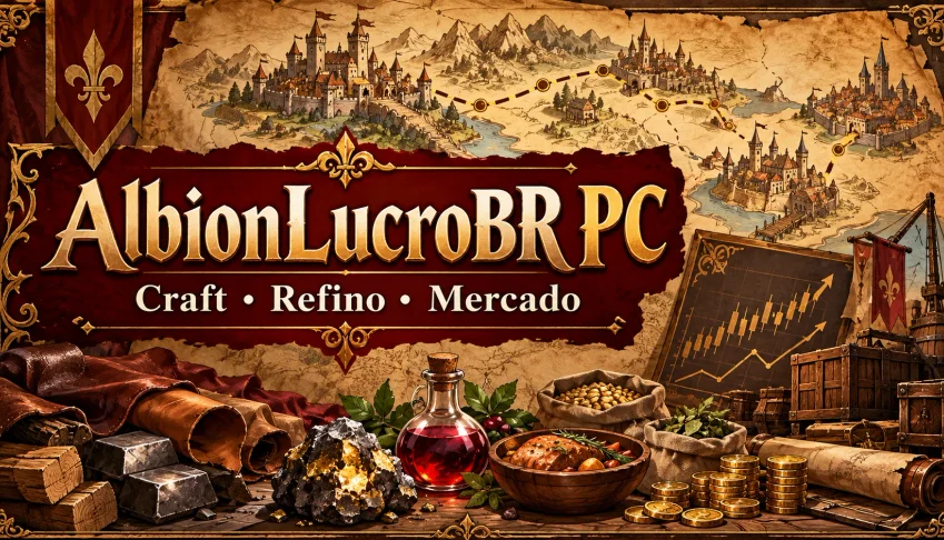 AlbionLucroBR PC | Análise de craft, refino e mercado |