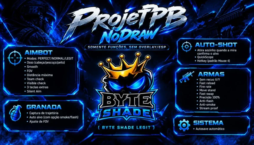✔️POINT BLANK - ProjetPB NoDraw — somente funções Legit