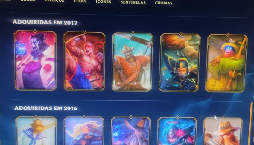 Conta lvl 105 , 136 champions