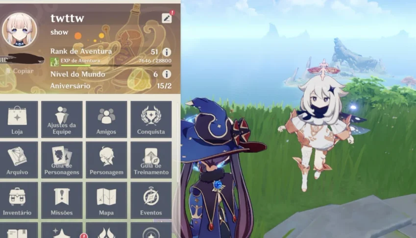 Conta genshin impact ar 51 - Xiao, Itto, Ayaka, Kokomi+