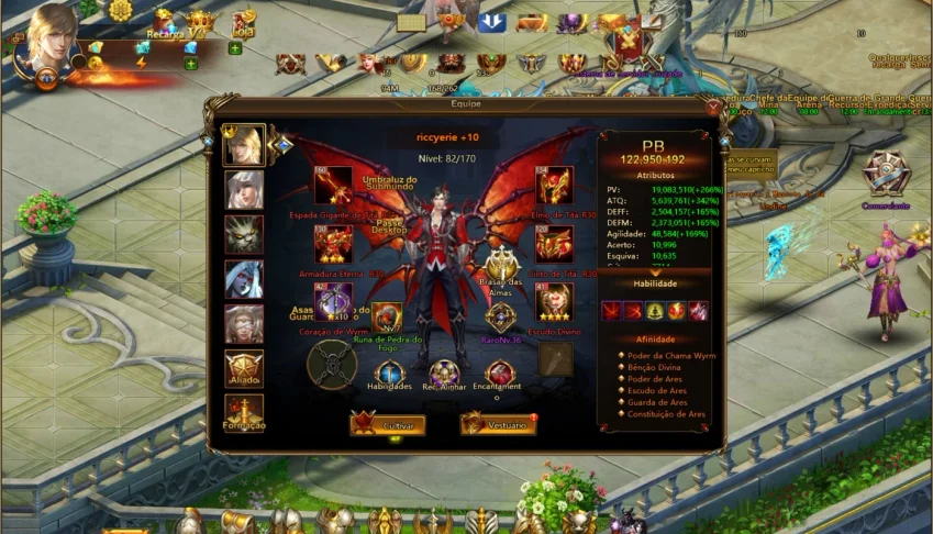 vendo acc lvl 81 league of angels 2, 230kk