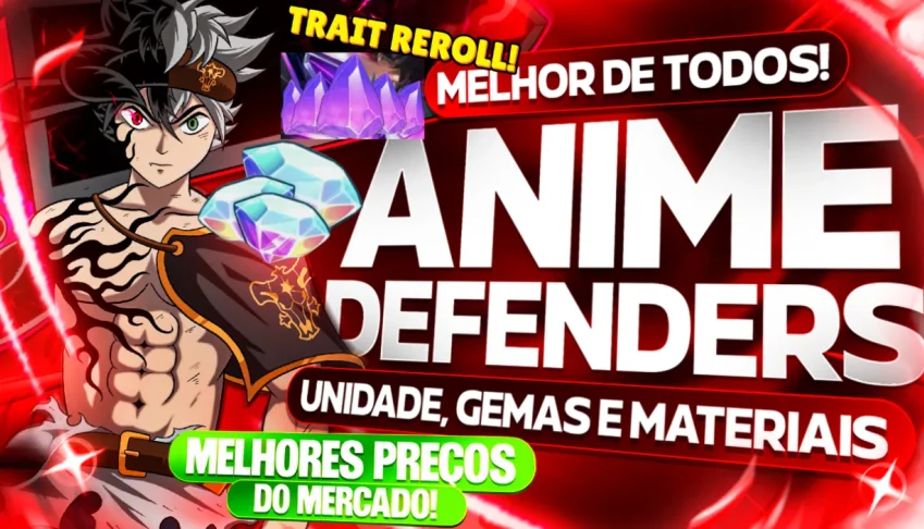 Menor Preço - Gemas - Trair Reroll - Anime Defenders - On!