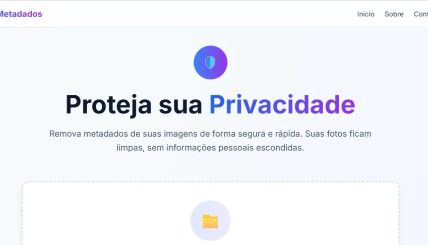 script Limpa metadados de imagem