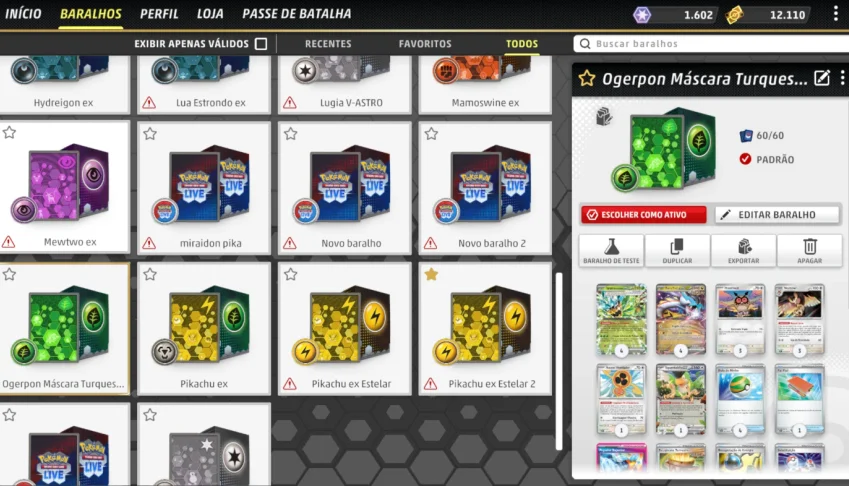 Conta pokemon tcg live
