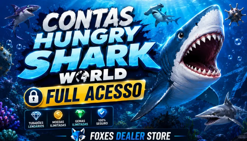 Contas Hungry Shark World (Full Acesso)