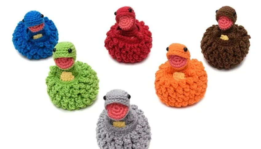 Coleção Ovo com filhote de Dinossauro em amigurumi