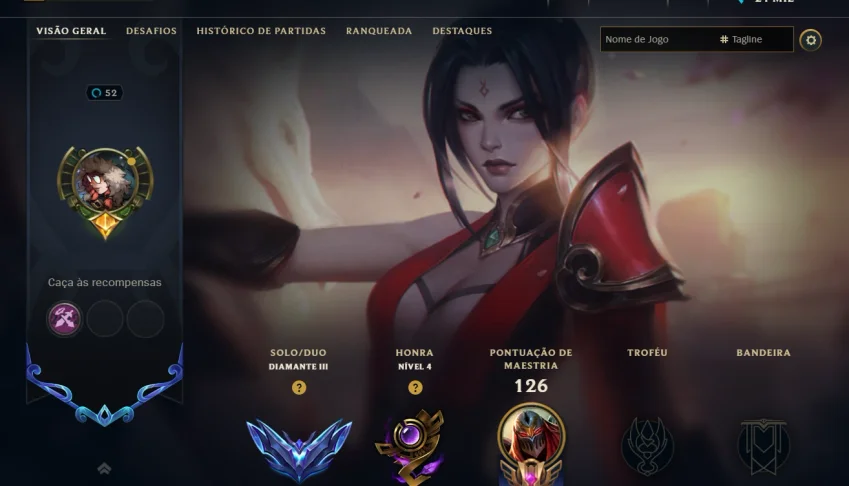 Conta lol diamante