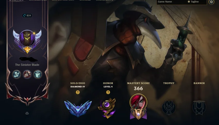 Conta Lol Diamante 117 Skins, 4 Ultimate 17 Lendarias