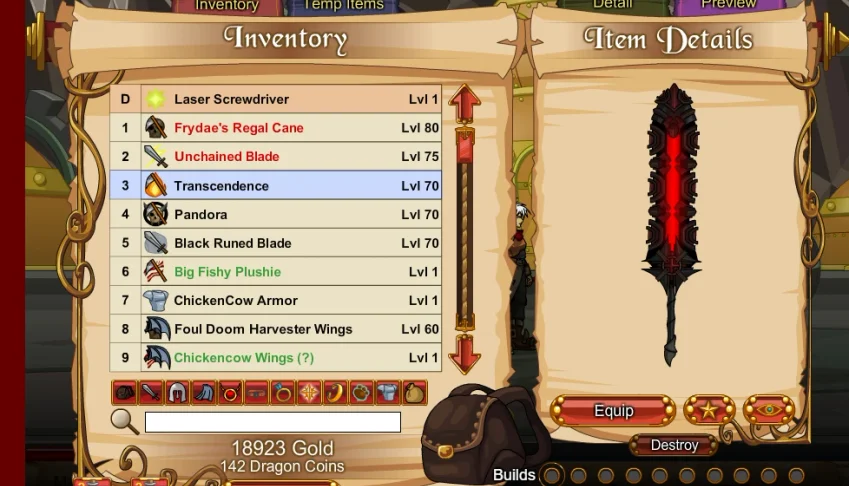 DragonFable - Conta de 2011