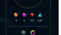 Conta League 392 skins, gold 1, level 269