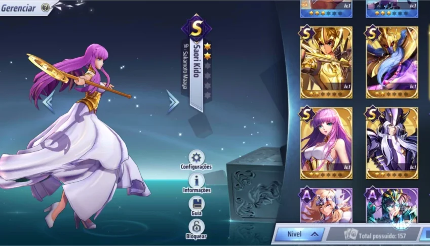 CONTA JOGO SAINT SAYA