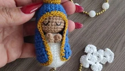 Terço Mariano em Crochê - Nossa Senhora