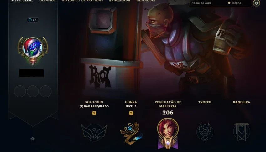 Conta Rara 2012 | 69Skins | Singed Pelotão Riot | Full Acess