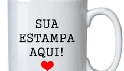 Caneca de Porcelana 325 ml com Sua Arte - Cores
