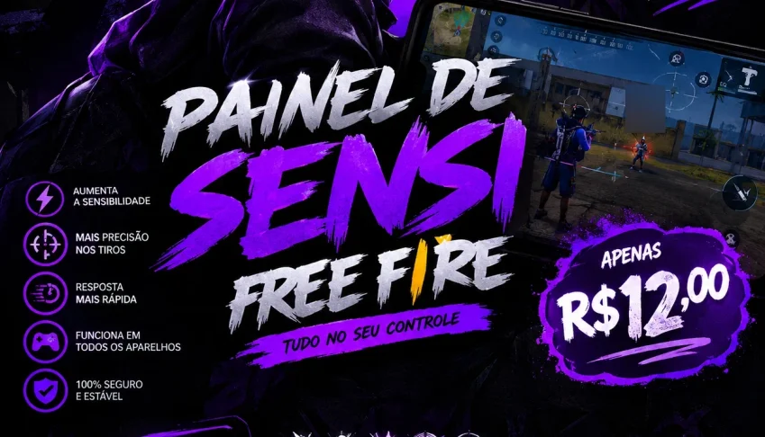 🔥 Gerador De Sensi FF Pro — R$12,00 🔥