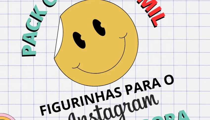 Pack de figurinhas para Instagran + de 5 mil figurinhas