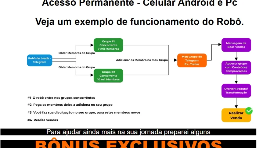 🔰 Robô de Leads Permanente + bônus