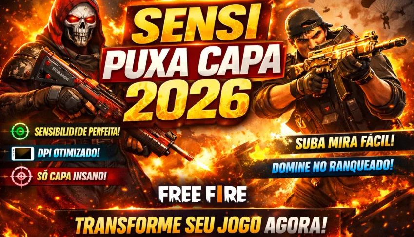 🔥 Sensi Puxa Capa Insana 2026 – Free Fire 🔥