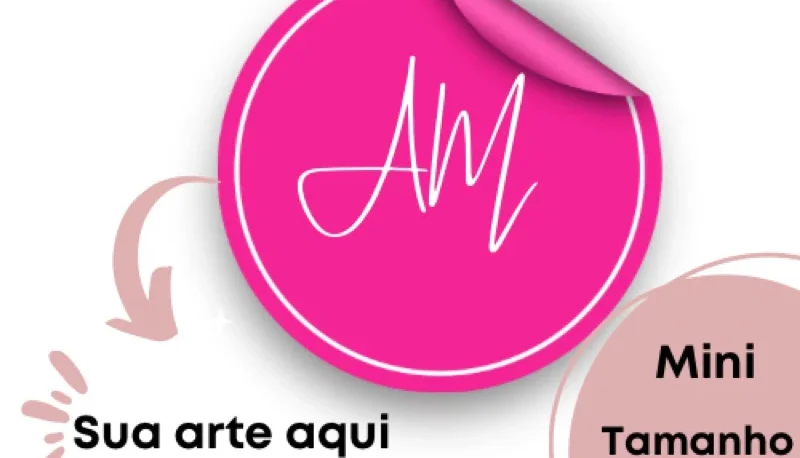 Mini Adesivos Personalizados de 1 cm