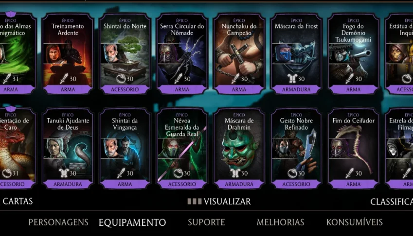 Conta Mortal Kombat mobile