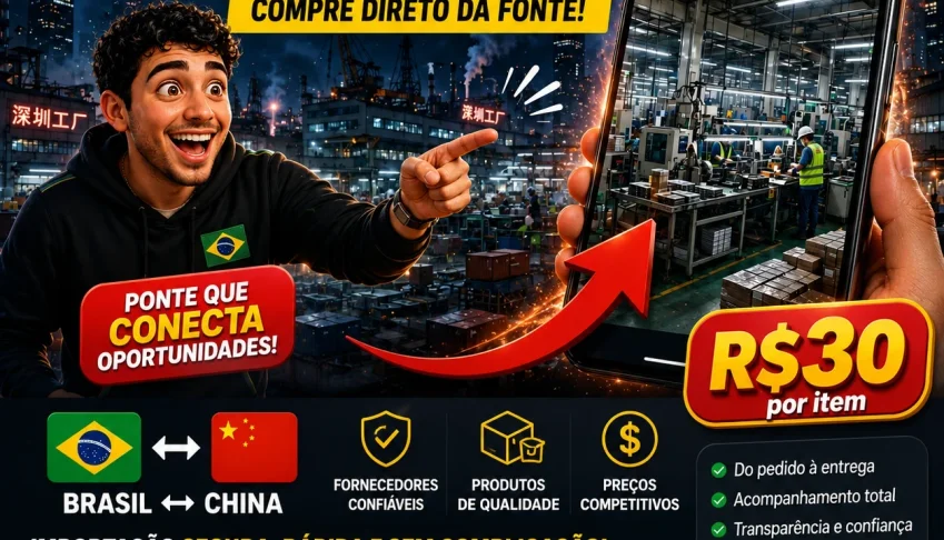 China Direto Da Fábrica 🇨🇳 → Brasil 🇧🇷