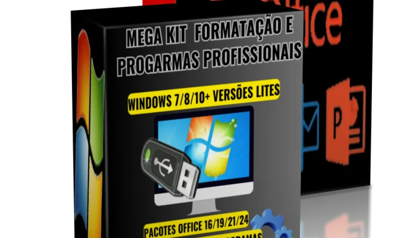 Kit  Formatação + Pack Progarmas Profissionais+ Office