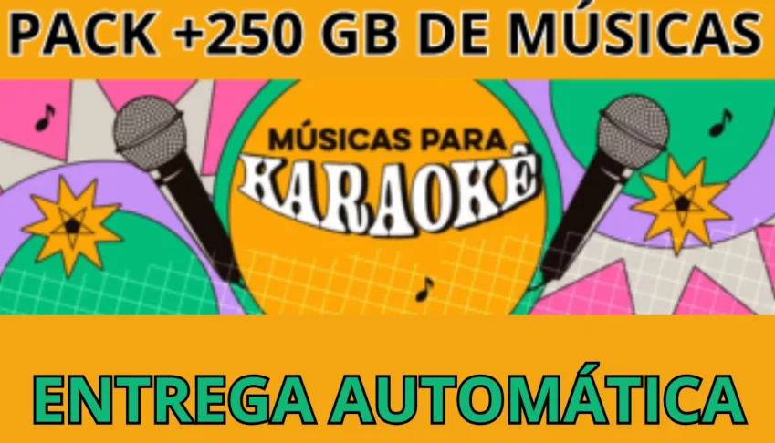 Pack +250 Gb De Músicas Para Karaokê