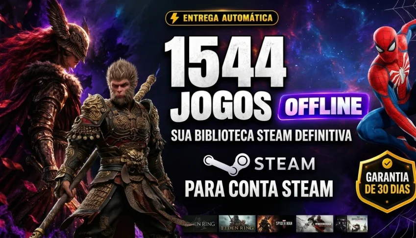 Conta Steam 1544 Jogos | Elden Ring | Baldurs Gate 3 | Etc..