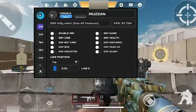 Painel Mobile +Skin E Aim Bot