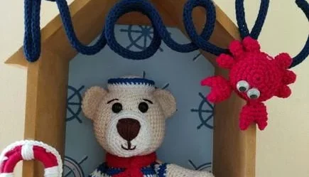 Porta Maternidade Urso Marinheiro