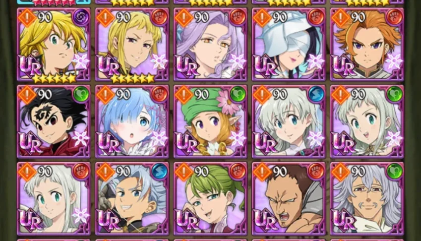 Conta iniciante de 7ds com Meliodas nemesis