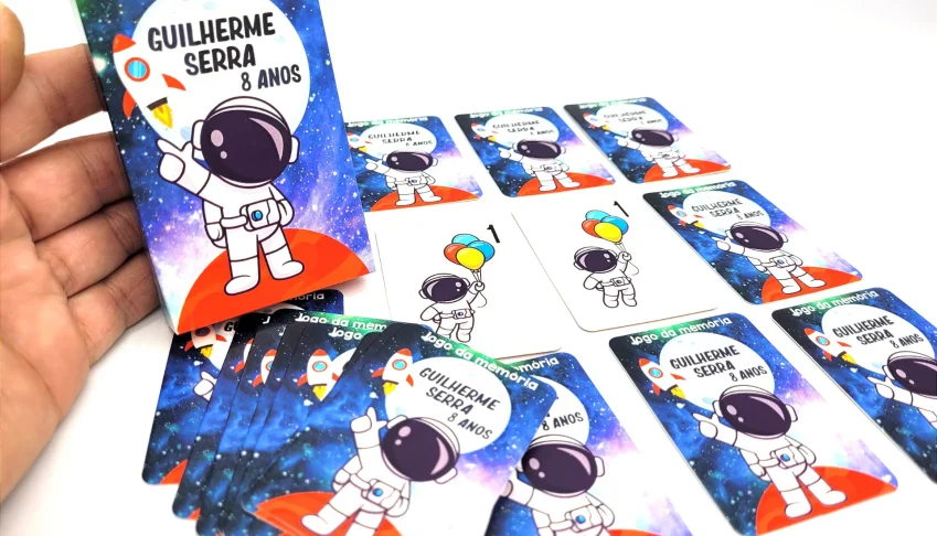 Jogo da Memória Astronauta 12 Pares com Caixa