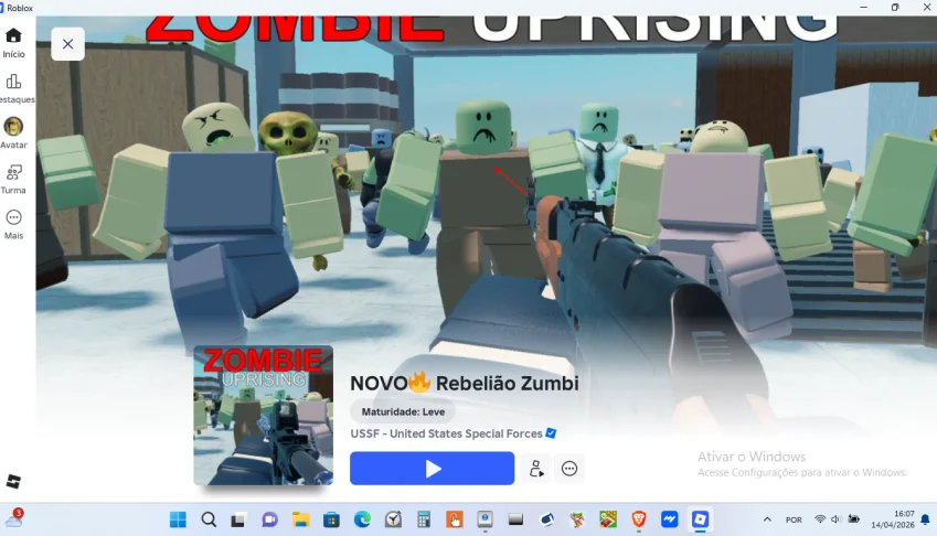Conta De Roblox Rebelião Zumbi