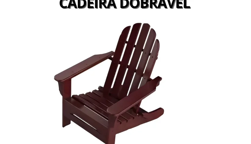 Projeto Marcenaria Cadeira Dobrável Adirondack Madeira
